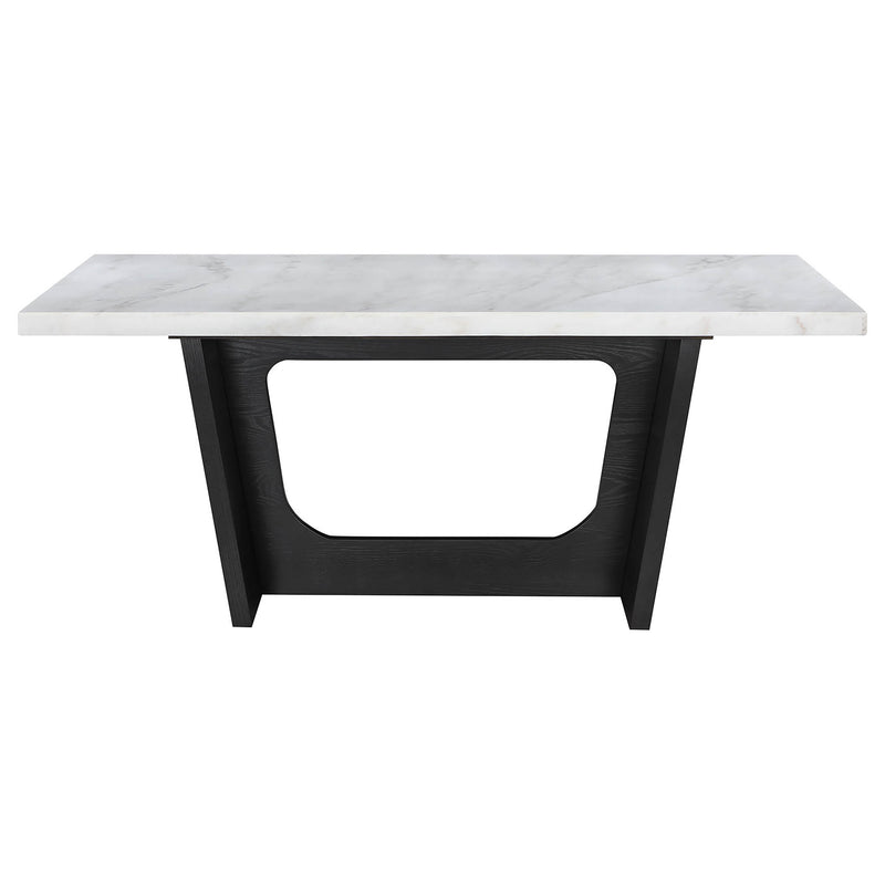 Sherry Rectangular Marble Top Dining Table set