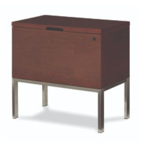 AICO Furniture Incept Lateral File Cabinet in Dark Almond image
