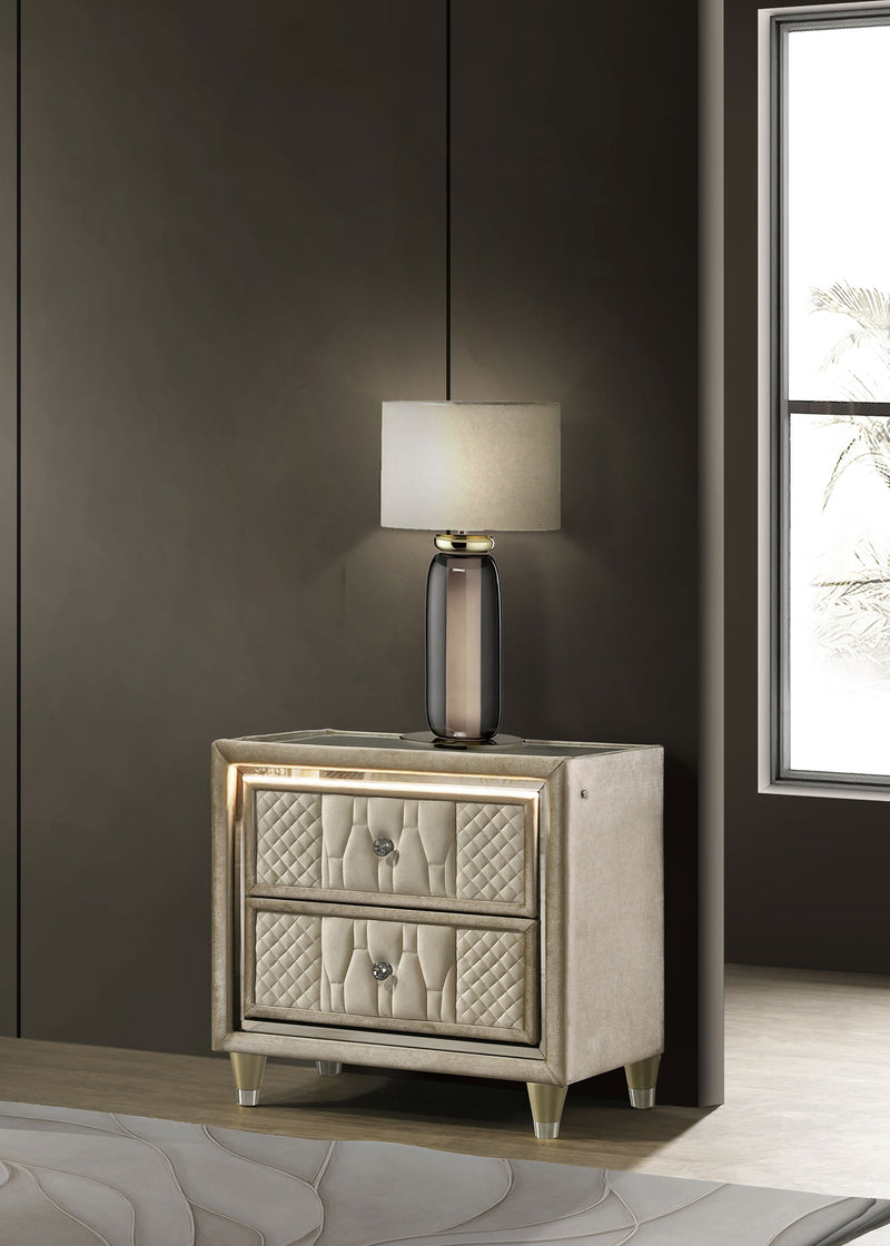 Lorient Nightstand with LED Lighting