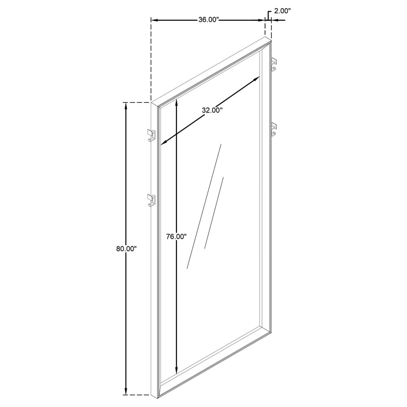Durango Floor Mirror - Luxe Home Furnishings (Jersey City, NJ)