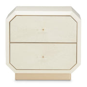 AICO La Rachelle Nightstand/End Table 2 Drawers in Medium Champagne image