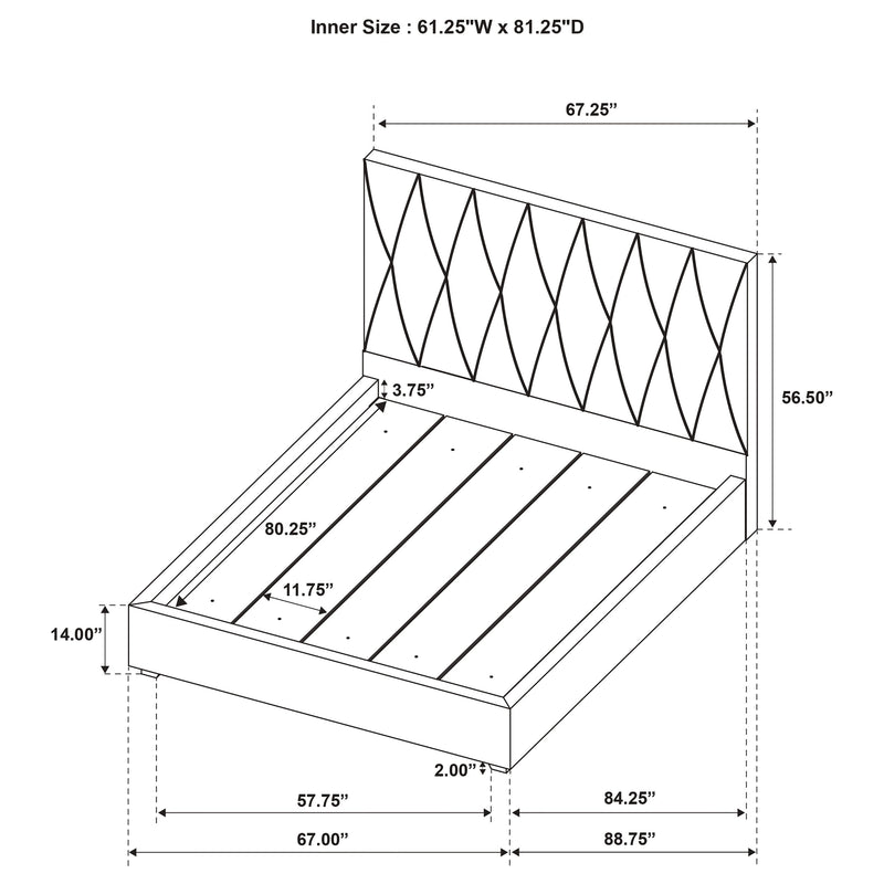 Delsea Panel Platform Bed
