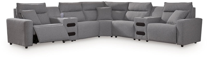 Modmax II Power Reclining Sectional with Audio Consoles - Luxe Home Furnishings (Jersey City, NJ)