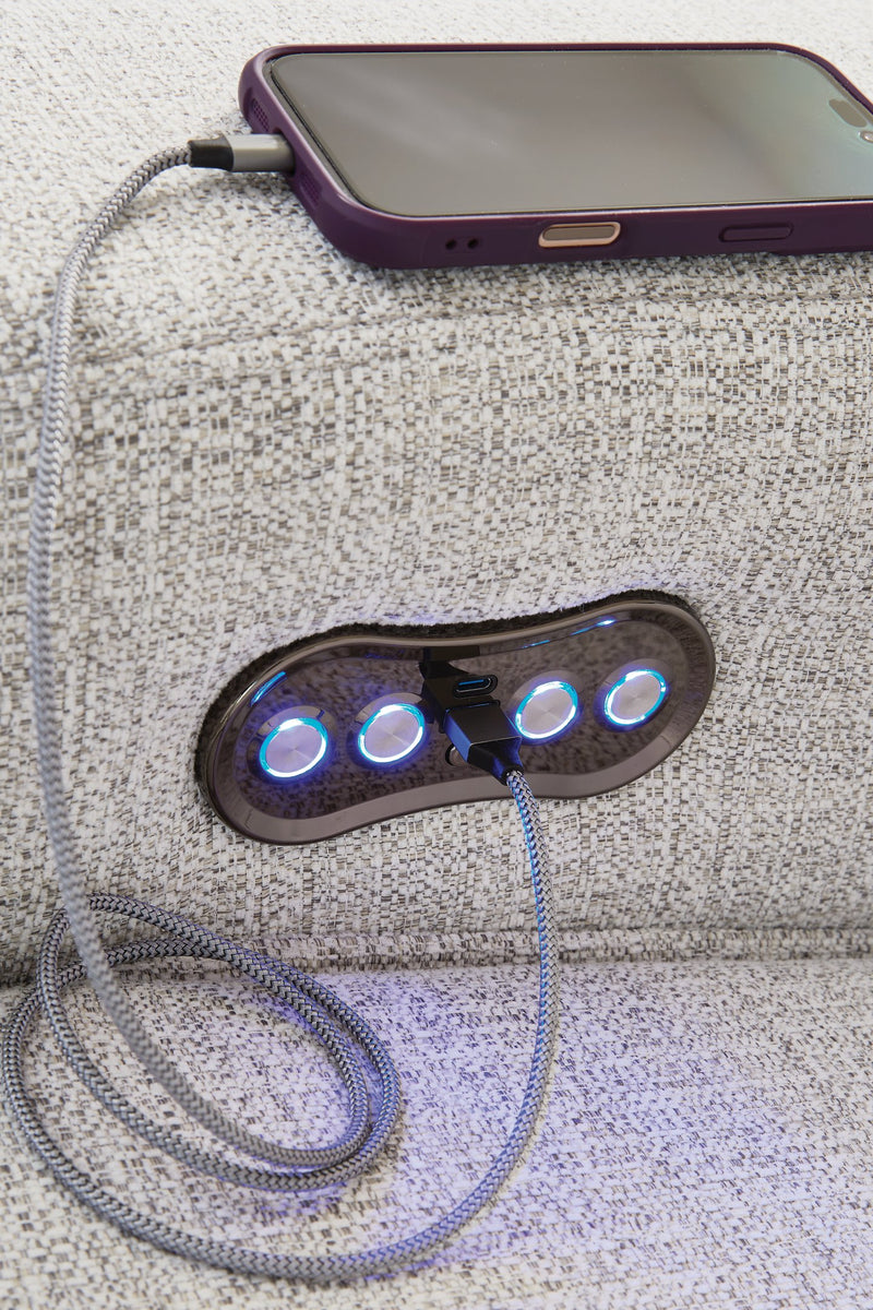 Modmax II Power Reclining Sectional with Audio Consoles - Luxe Home Furnishings (Jersey City, NJ)