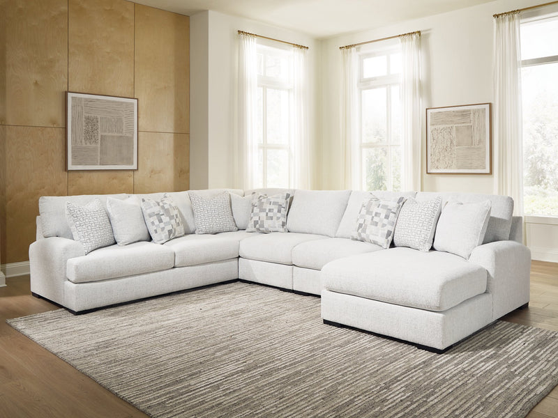 Misty-Lakes Sectional with Chaise - Luxe Home Furnishings (Jersey City, NJ)
