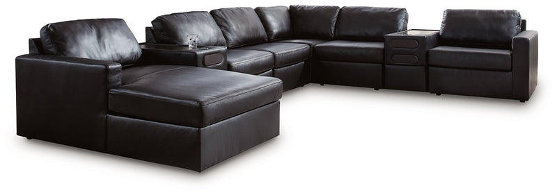 Modmax II Sectional with Chaise and Audio Consoles - Luxe Home Furnishings (Jersey City, NJ)