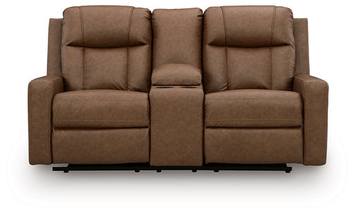 Mackmenville Reclining Loveseat with Console - Luxe Home Furnishings (Jersey City, NJ)