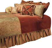 AICO Woodside Park 12-pc Queen Comforter Set in Spice image