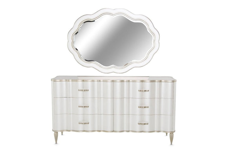 AICO London Place Dresser in Creamy Pearl