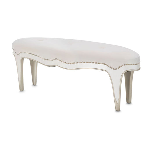 AICO London Place Bed Bench in Creamy Pearl image