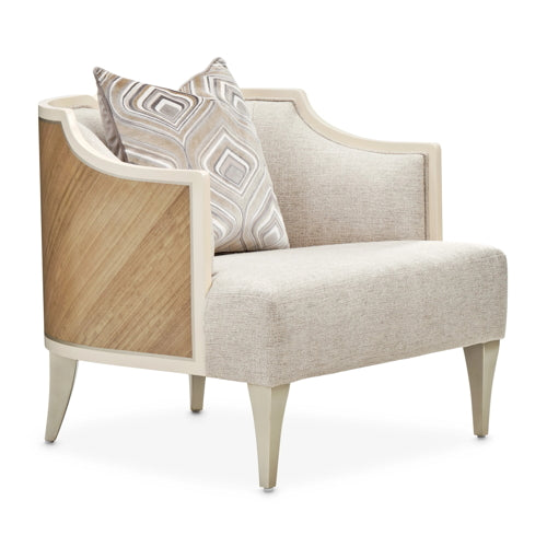 AICO Furniture Camden Court Accent Chair in Pearl image
