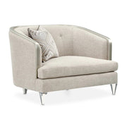 AICO Furniture Camden Court Chair and Half in Platinum image