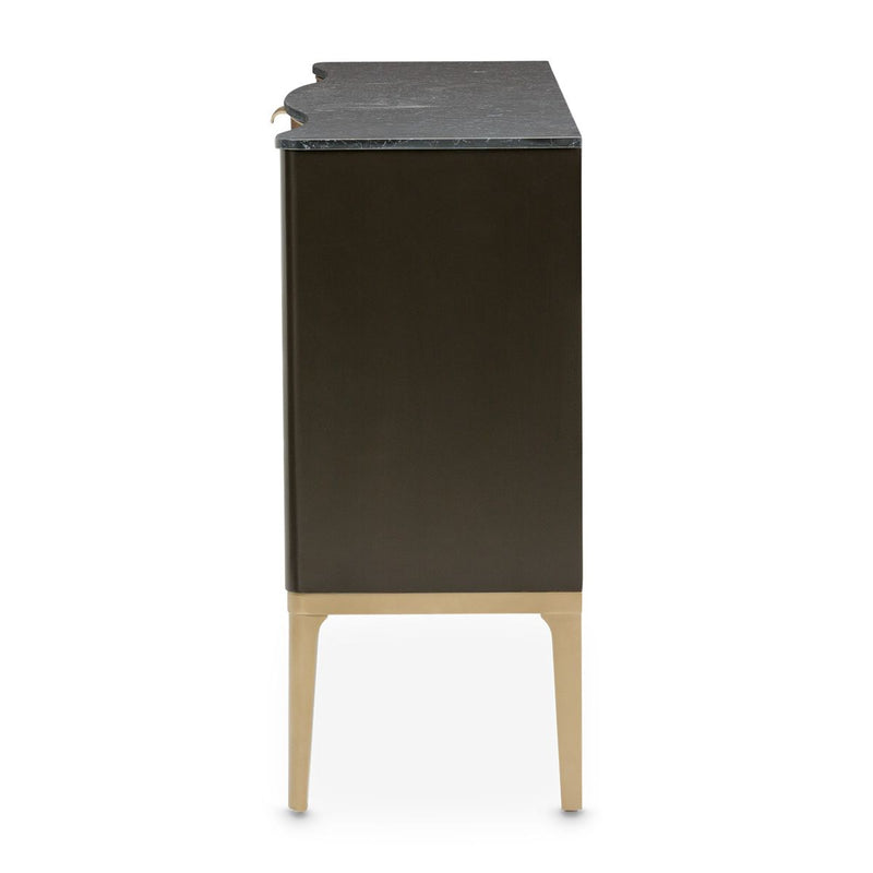 AICO Malibu Crest Sideboard in Crotch Mahogany