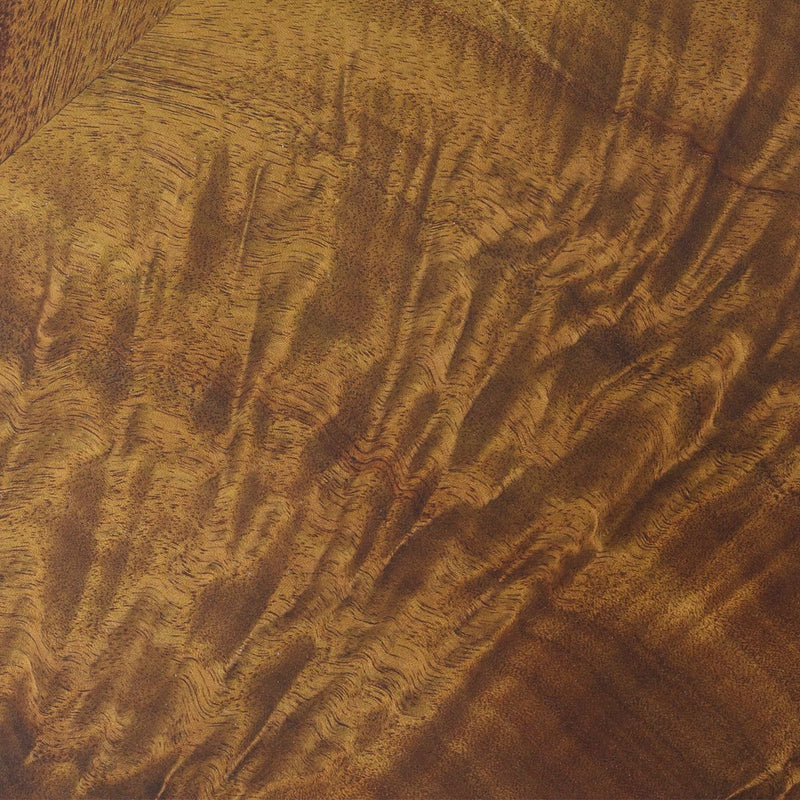 AICO Malibu Crest Vanity Desk in Crotch Mahogany