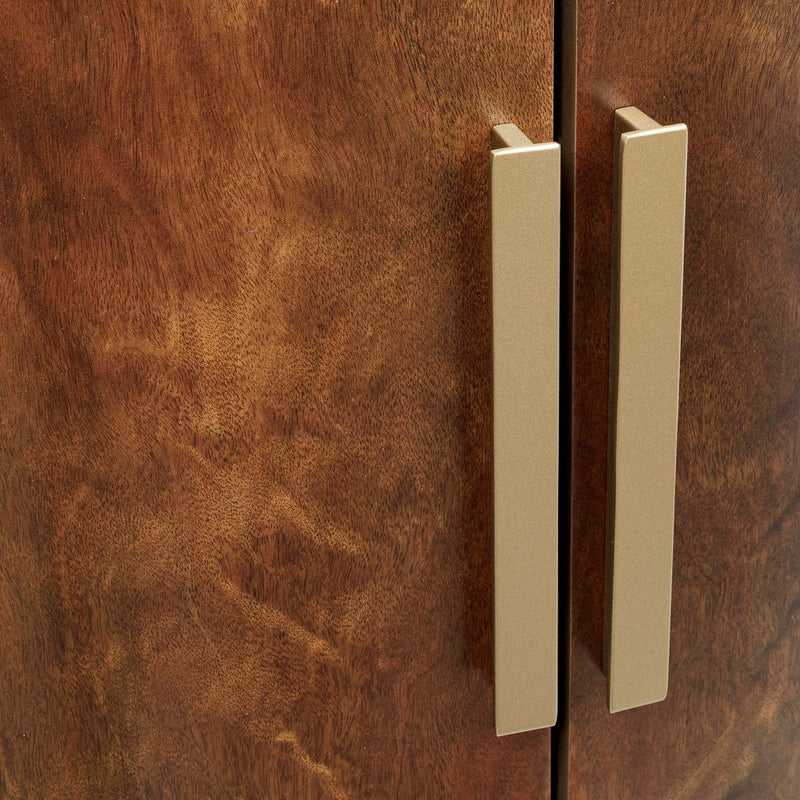 AICO Malibu Crest Swivel Lingerie Chest in Crotch Mahogany