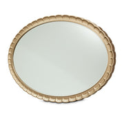 AICO Malibu Crest Oval Wall Mirror in Burnished Gold image