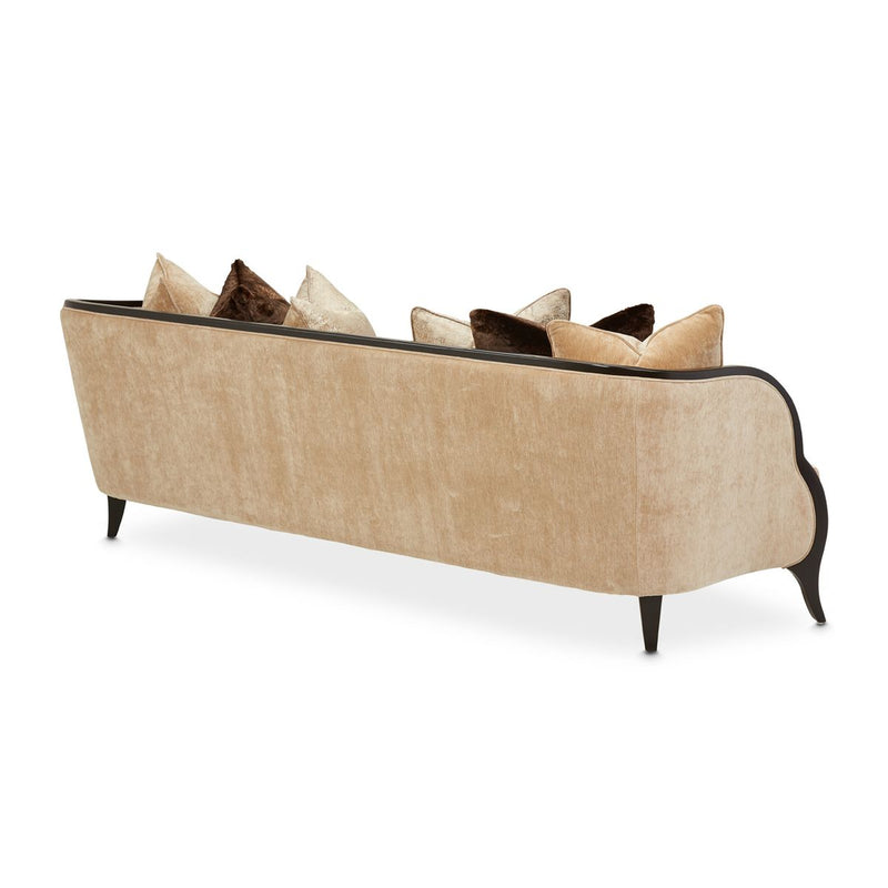 AICO Malibu Crest Sofa in Dark Espresso
