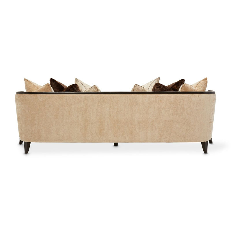 AICO Malibu Crest Sofa in Dark Espresso