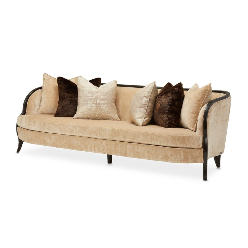 AICO Malibu Crest Sofa in Dark Espresso
