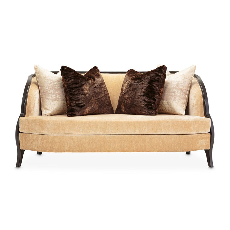 AICO Malibu Crest Loveseat in Dark Espresso