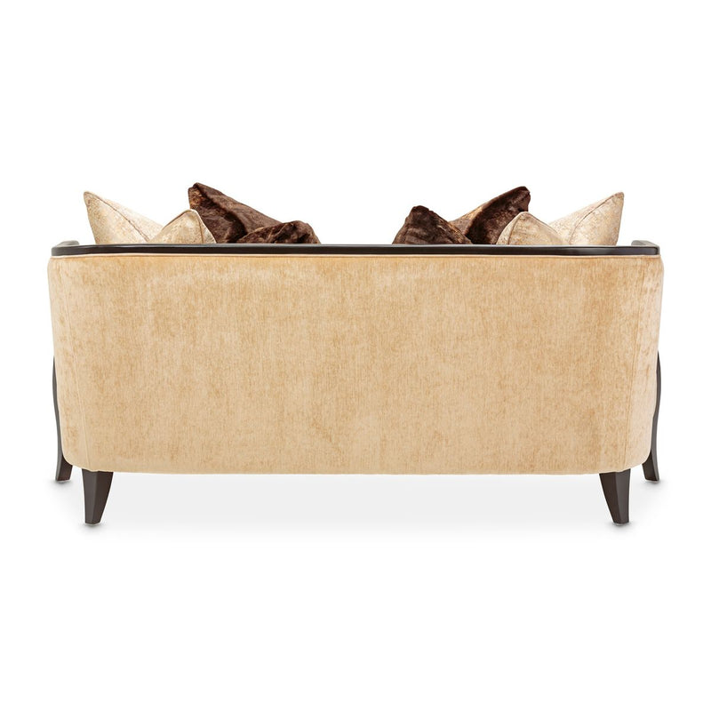 AICO Malibu Crest Loveseat in Dark Espresso