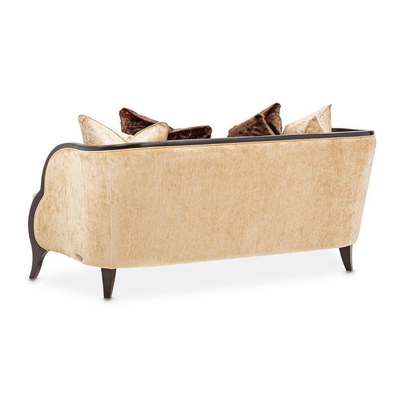 AICO Malibu Crest Loveseat in Dark Espresso