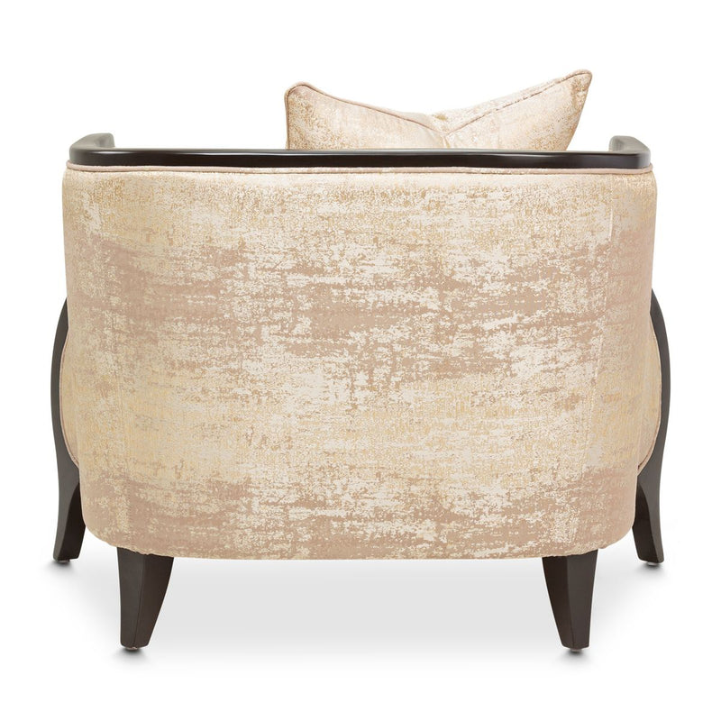 AICO Malibu Crest Living Room Chair in Dark Espresso