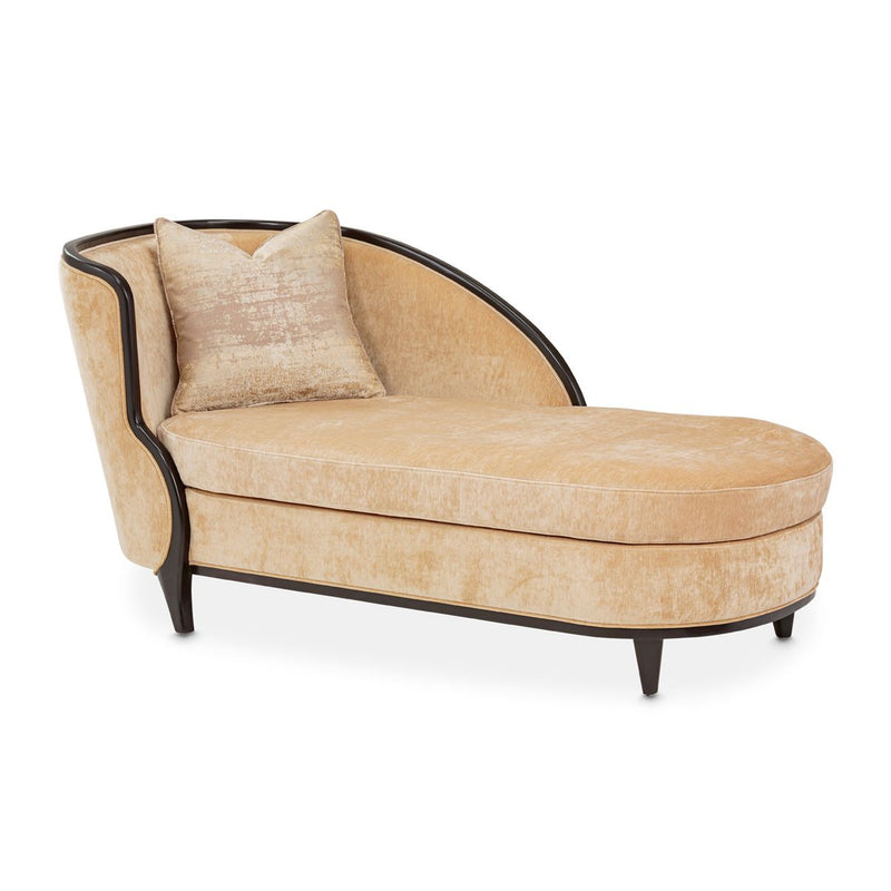 AICO Malibu Crest Chaise in Dark Espresso