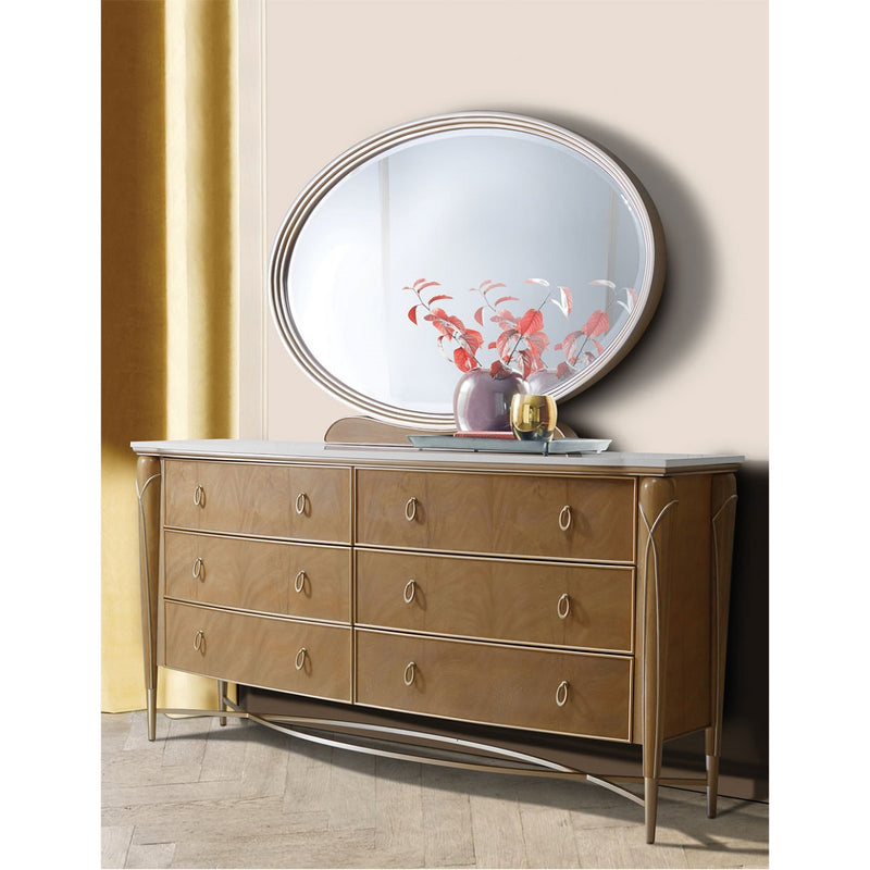 AICO Villa Cherie Mirror in Caramel