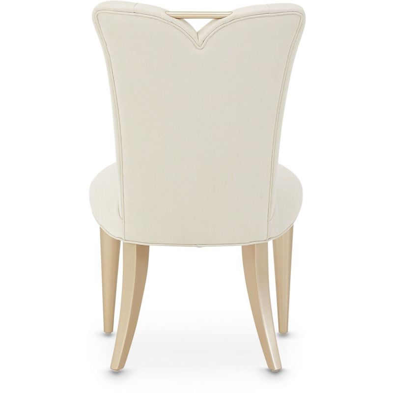 AICO La Rachelle Side Chair in Medium Champagne (Set of 2)