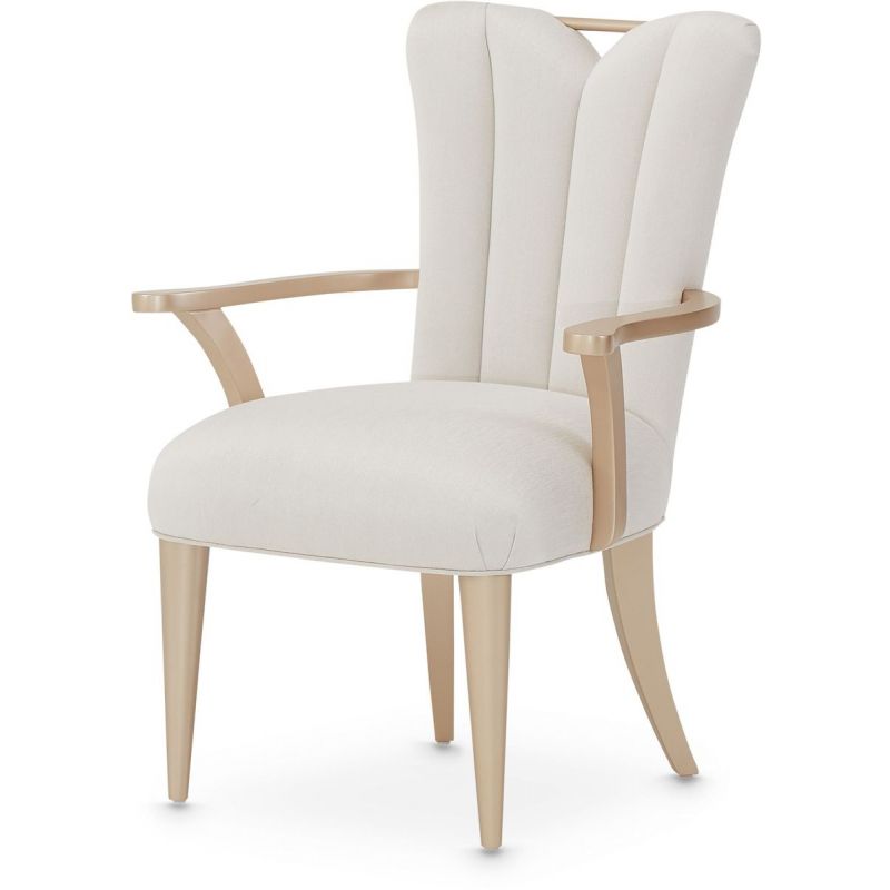 AICO La Rachelle Arm Chair in Medium Champagne (Set of 2) image