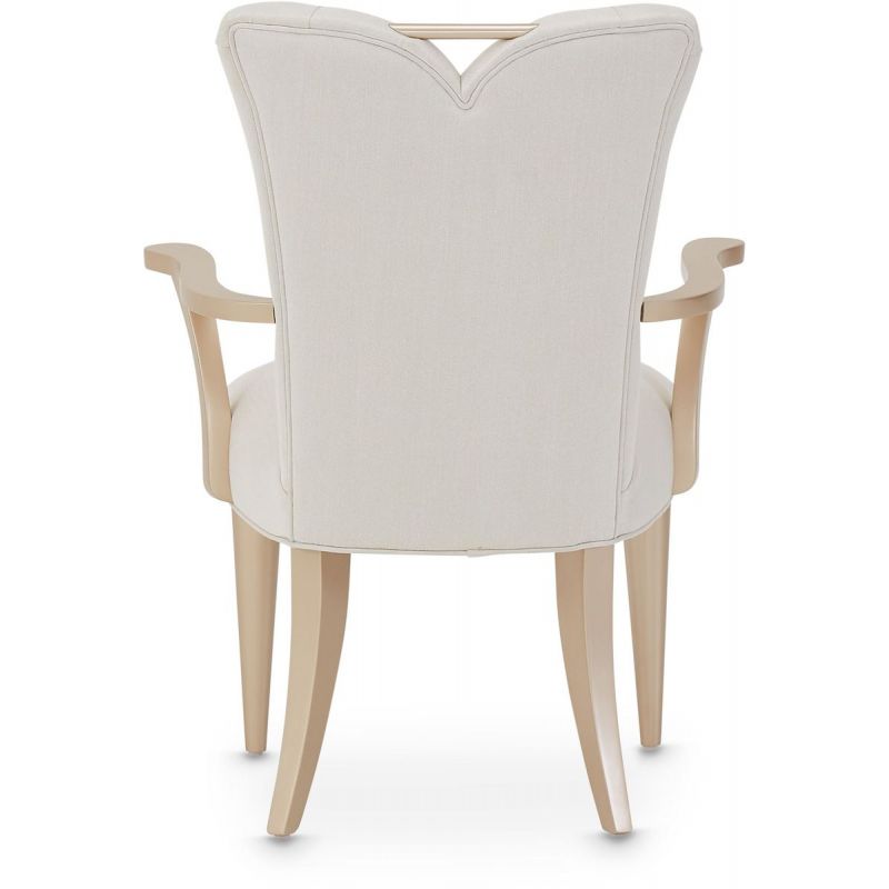 AICO La Rachelle Arm Chair in Medium Champagne (Set of 2)