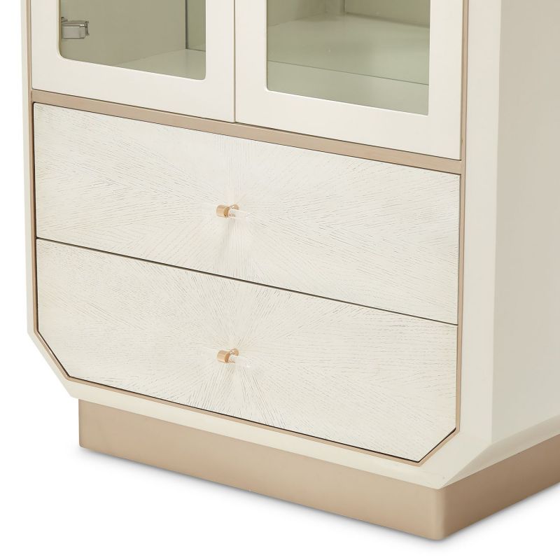 AICO La Rachelle Display Cabinet in Medium Champagne