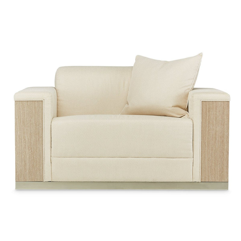 AICO Laguna Ridge Chair and Half in Washed Oak image