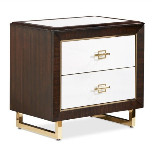 AICO Belmont Place Nightstand in Espresso image