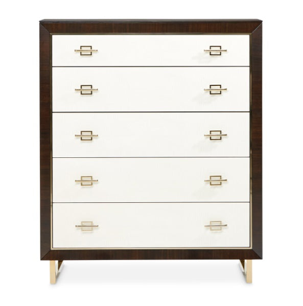 AICO Furniture Penthouse 5 Drawer Chest in Espresso