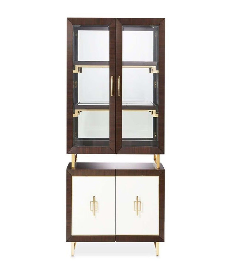 AICO Belmont Place Display Cabinet in Espresso
