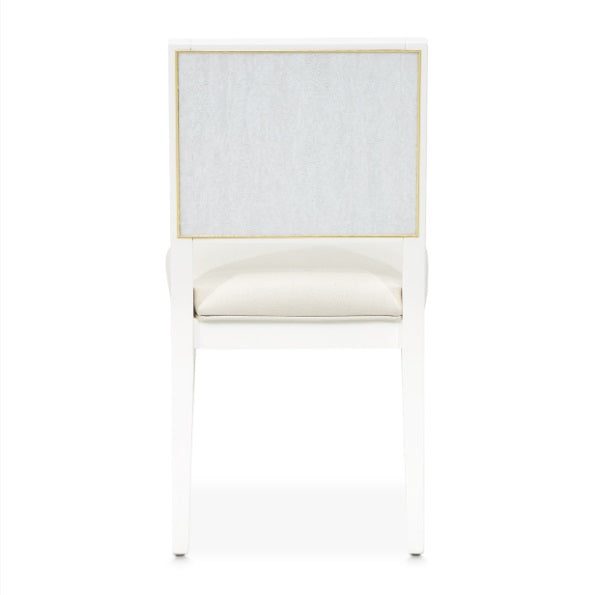 AICO Furniture Palm Gate Side Chair (Set of 2) in Cloud White