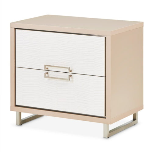 AICO Furniture Palm Gate Nightstand in Clay image