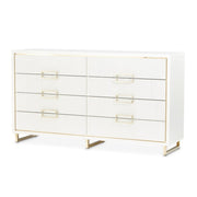 AICO Furniture Palm Gate Dresser in Cloud White image