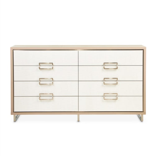 AICO Furniture Palm Gate Dresser in Clay