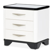 AICO Furniture Tuxedo Nightstand in Piano Keyboard image