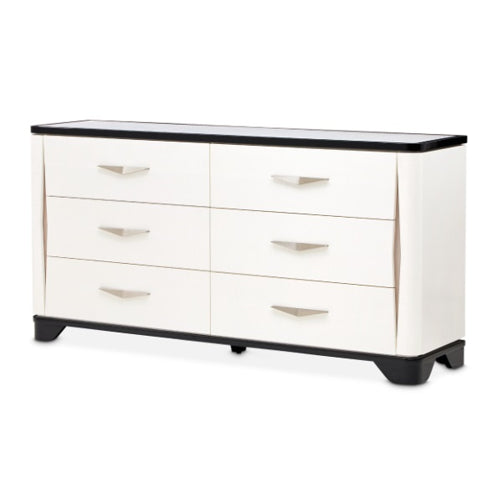 AICO Furniture Tuxedo Dresser in Piano Keyboard image