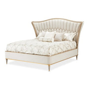 AICO Furniture St.Charles Queen Upholstered Bed in Dove Gray image