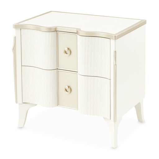 AICO Furniture La Marisia Nightstand in Creamy Pearl image