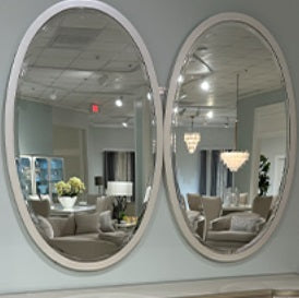 AICO Furniture La Marisia Wall Mirror in Creamy Pearl image