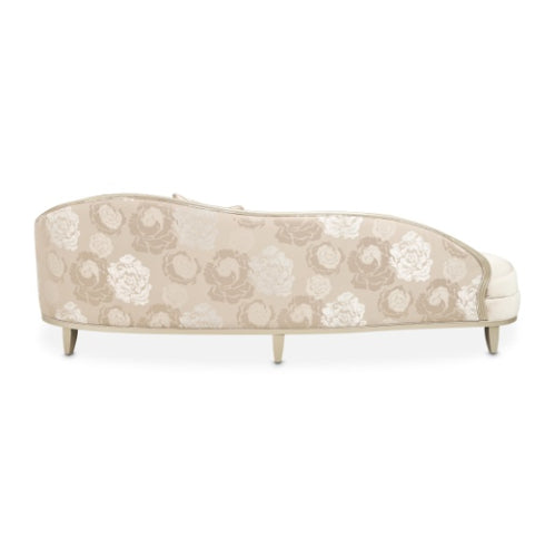 AICO Furniture Camellia Field Asymmetrical Sofa in Caramel