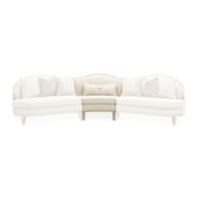 AICO Furniture Camellia Field Armless Chair Linen in Caramel image