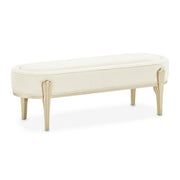 AICO Furniture Camellia Field Bench in Caramel image