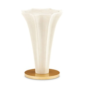 AICO Furniture La Terrazza Chairside Table in Silver Mist image